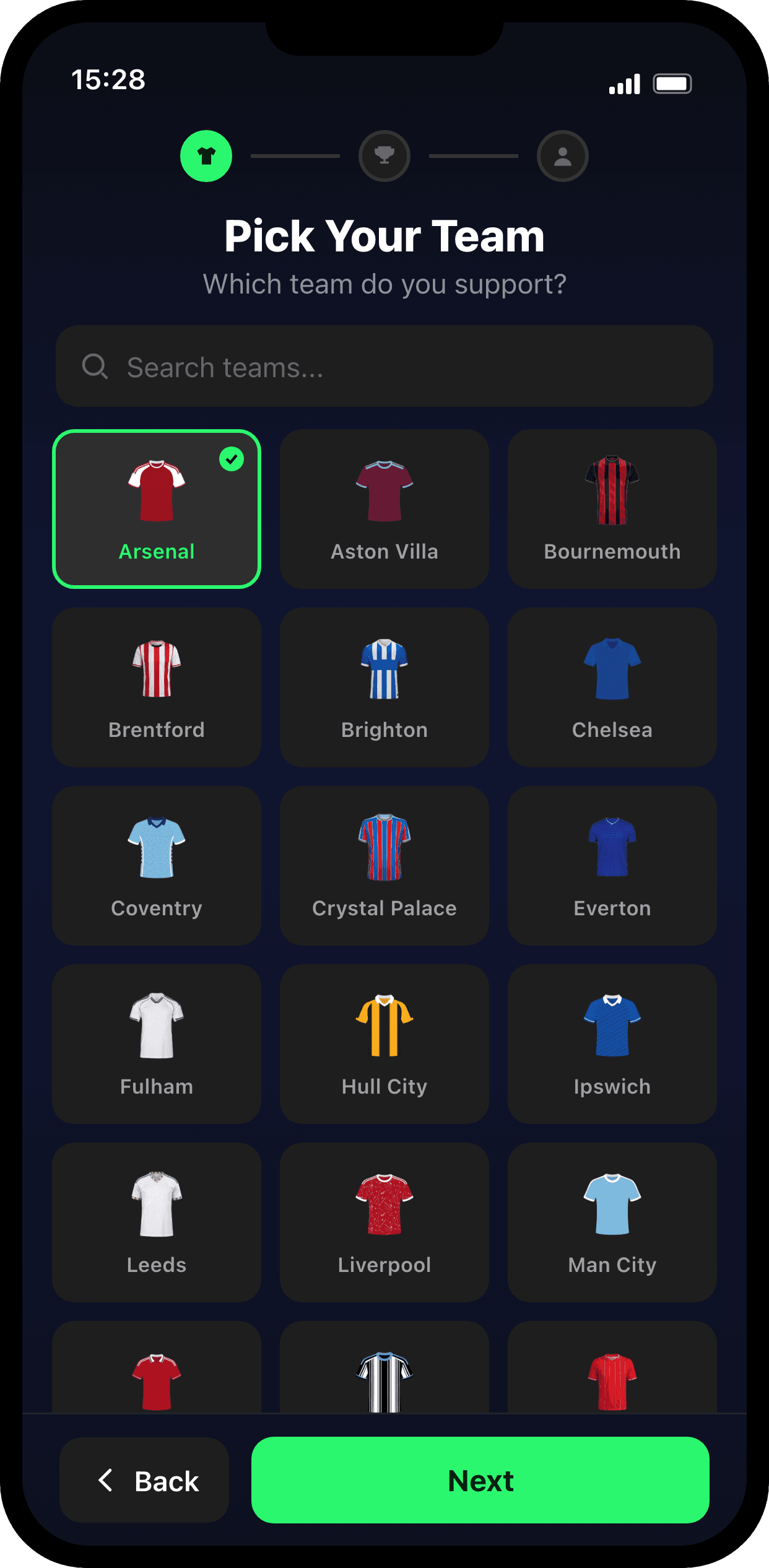 Pick your favourite club